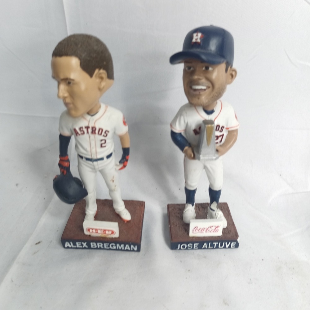 Houston Astros Bobblehead Lot Alex Bregman Jose Altuve MLB Baseball Figures